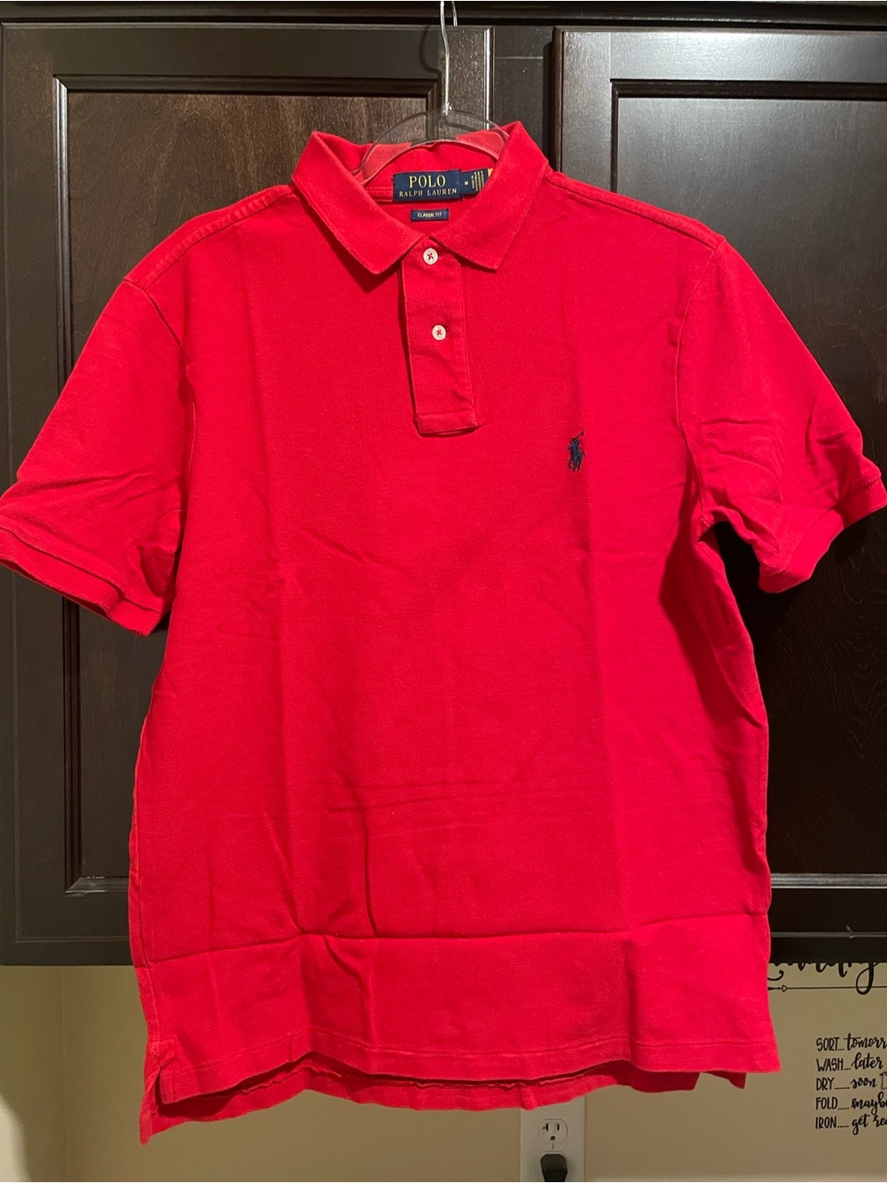 Polo Ralph Lauren Red Polo with Black Pony Medium